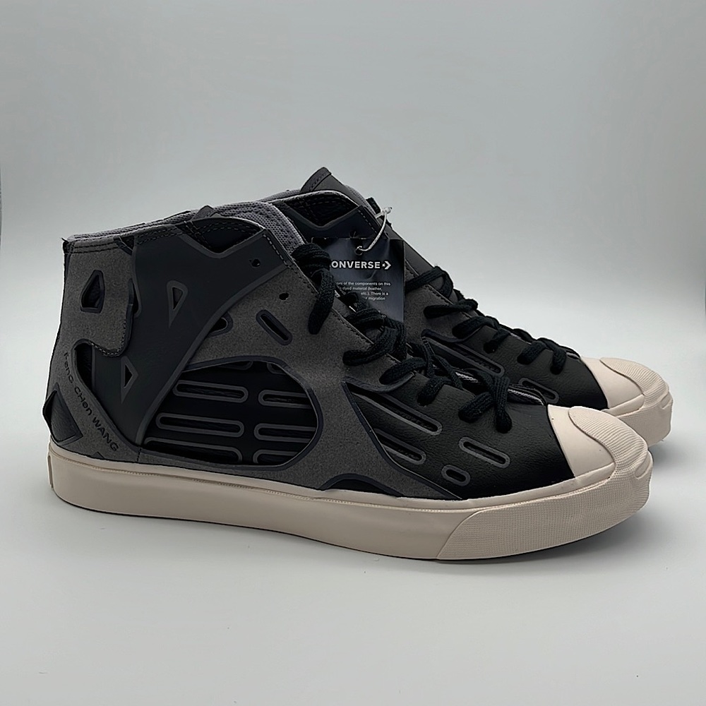 Converse Feng Chen Wang X Jack Purcell mid black NWOB size 10.5